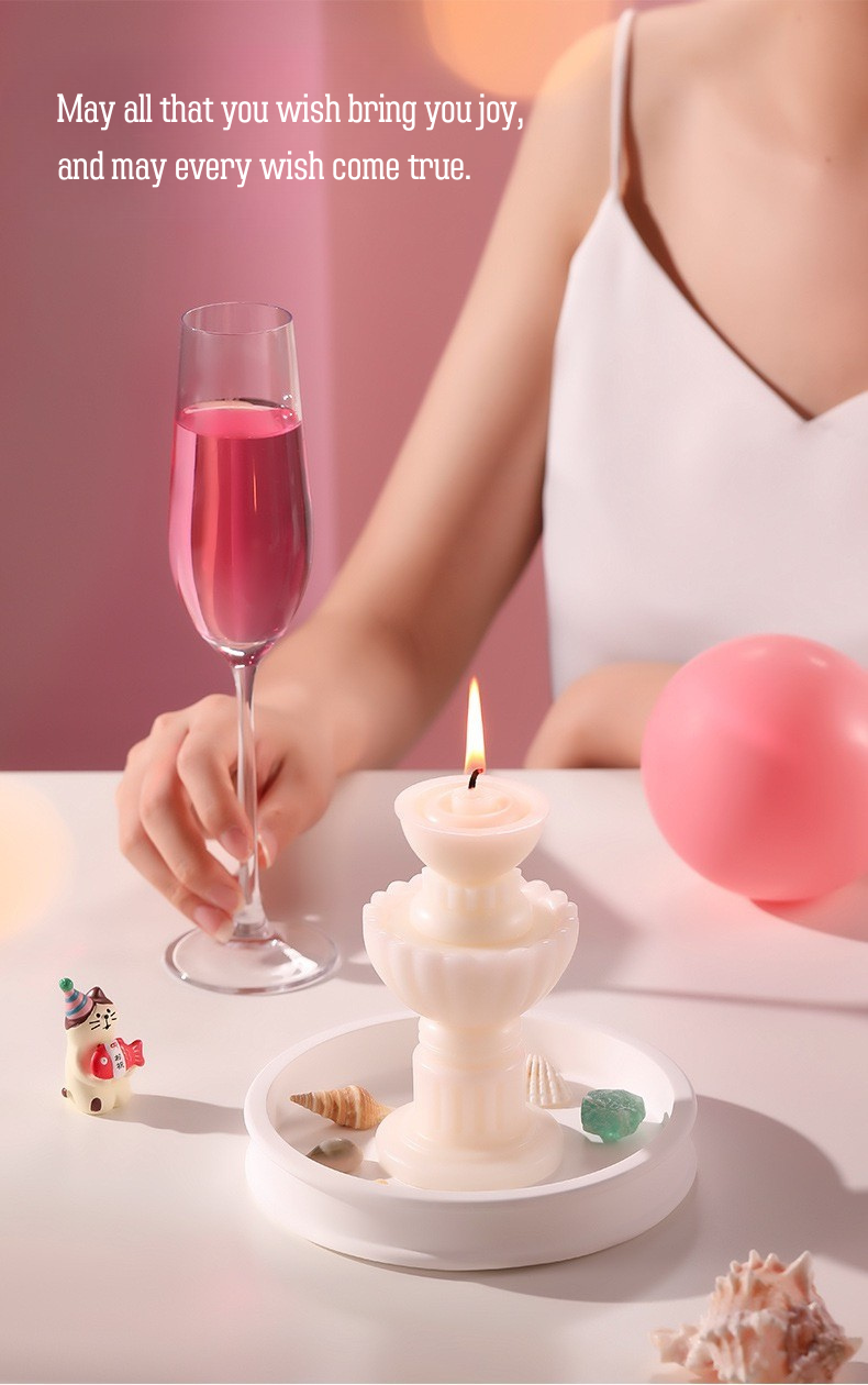 DIY Wishing Pool Scented Candle Gift Set – Soy Wax, Shell & Crystal Accessories, Aromatherapy Home Decor