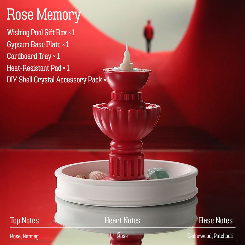 DIY Wishing Pool Scented Candle Gift Set – Soy Wax, Shell & Crystal Accessories, Aromatherapy Home Decor