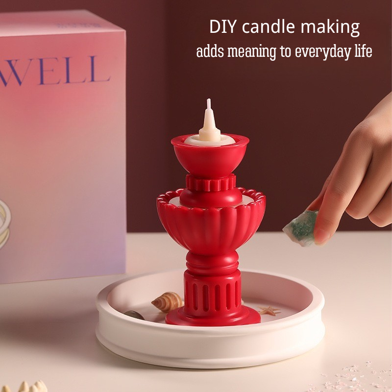DIY Wishing Pool Scented Candle Gift Set – Soy Wax, Shell & Crystal Accessories, Aromatherapy Home Decor