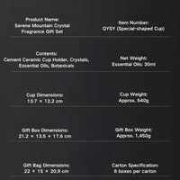 Natural Crystal Aroma Diffuser Gift Set – No-Flame Essential Oil Aromatherapy, Elegant Home Decor, Long-Lasting Fragrance, Perfect Romantic Gift