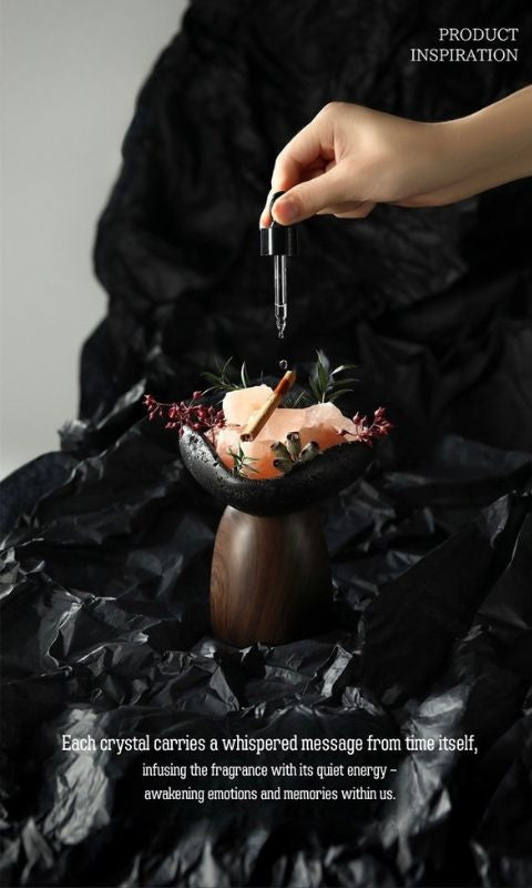 Natural Crystal Aroma Diffuser Gift Set – No-Flame Essential Oil Aromatherapy, Elegant Home Decor, Long-Lasting Fragrance, Perfect Romantic Gift