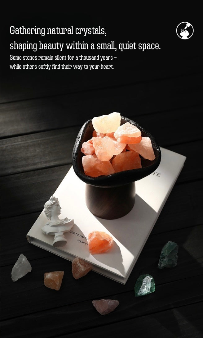 Natural Crystal Aroma Diffuser Gift Set – No-Flame Essential Oil Aromatherapy, Elegant Home Decor, Long-Lasting Fragrance, Perfect Romantic Gift