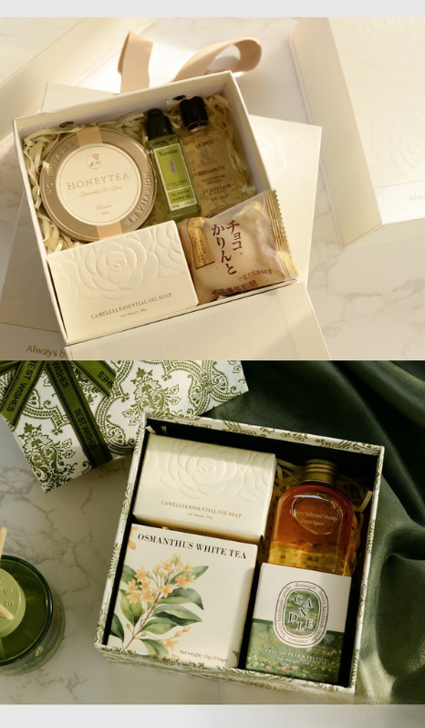 Camellia Essential Oil Soap Bar – Natural Imported Soap Base, Hydrating & Gentle Cleansing, Embossed Floral Gift Soap