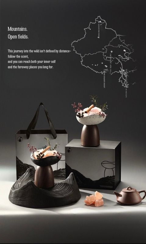 Natural Crystal Aroma Diffuser Gift Set – No-Flame Essential Oil Aromatherapy, Elegant Home Decor, Long-Lasting Fragrance, Perfect Romantic Gift