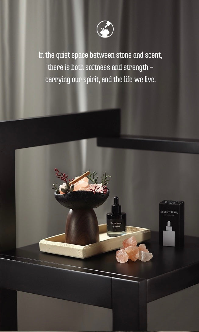 Natural Crystal Aroma Diffuser Gift Set – No-Flame Essential Oil Aromatherapy, Elegant Home Decor, Long-Lasting Fragrance, Perfect Romantic Gift