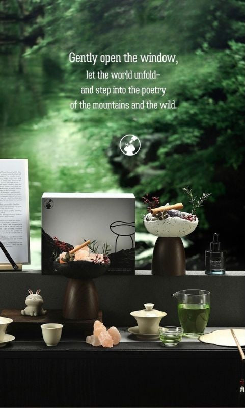 Natural Crystal Aroma Diffuser Gift Set – No-Flame Essential Oil Aromatherapy, Elegant Home Decor, Long-Lasting Fragrance, Perfect Romantic Gift