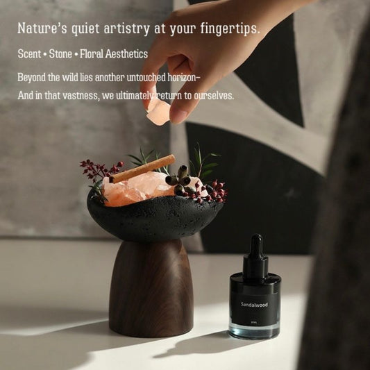 Natural Crystal Aroma Diffuser Gift Set – No-Flame Essential Oil Aromatherapy, Elegant Home Decor, Long-Lasting Fragrance, Perfect Romantic Gift