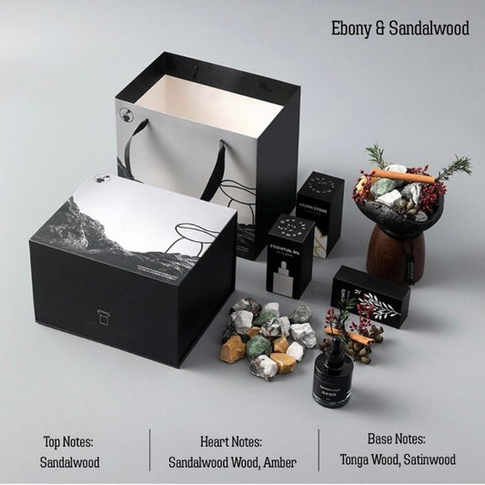 Natural Crystal Aroma Diffuser Gift Set – No-Flame Essential Oil Aromatherapy, Elegant Home Decor, Long-Lasting Fragrance, Perfect Romantic Gift