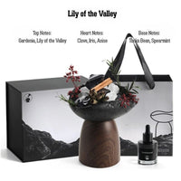 Natural Crystal Aroma Diffuser Gift Set – No-Flame Essential Oil Aromatherapy, Elegant Home Decor, Long-Lasting Fragrance, Perfect Romantic Gift