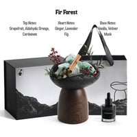 Natural Crystal Aroma Diffuser Gift Set – No-Flame Essential Oil Aromatherapy, Elegant Home Decor, Long-Lasting Fragrance, Perfect Romantic Gift