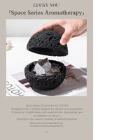 Volcanic Stone Crystal Diffuser – Natural Lava Rock Aromatherapy Ornament with Essential Oil, Long-Lasting Home Fragrance Decor