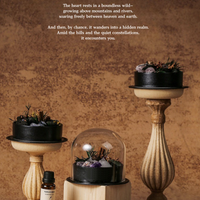 Wild Sanctuary Crystal Aromatherapy Diffuser – Natural Flame-Free Crystal Aroma Set with Essential Oil, Glass Dome & Gift Box – Zen-Inspired Home Decor & Long-Lasting Fragrance