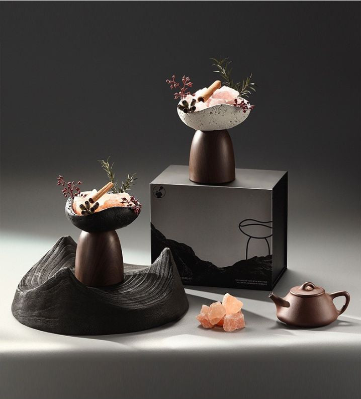 Natural Crystal Aroma Diffuser Gift Set – No-Flame Essential Oil Aromatherapy, Elegant Home Decor, Long-Lasting Fragrance, Perfect Romantic Gift