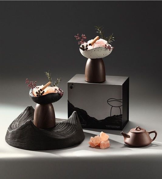 Natural Crystal Aroma Diffuser Gift Set – No-Flame Essential Oil Aromatherapy, Elegant Home Decor, Long-Lasting Fragrance, Perfect Romantic Gift