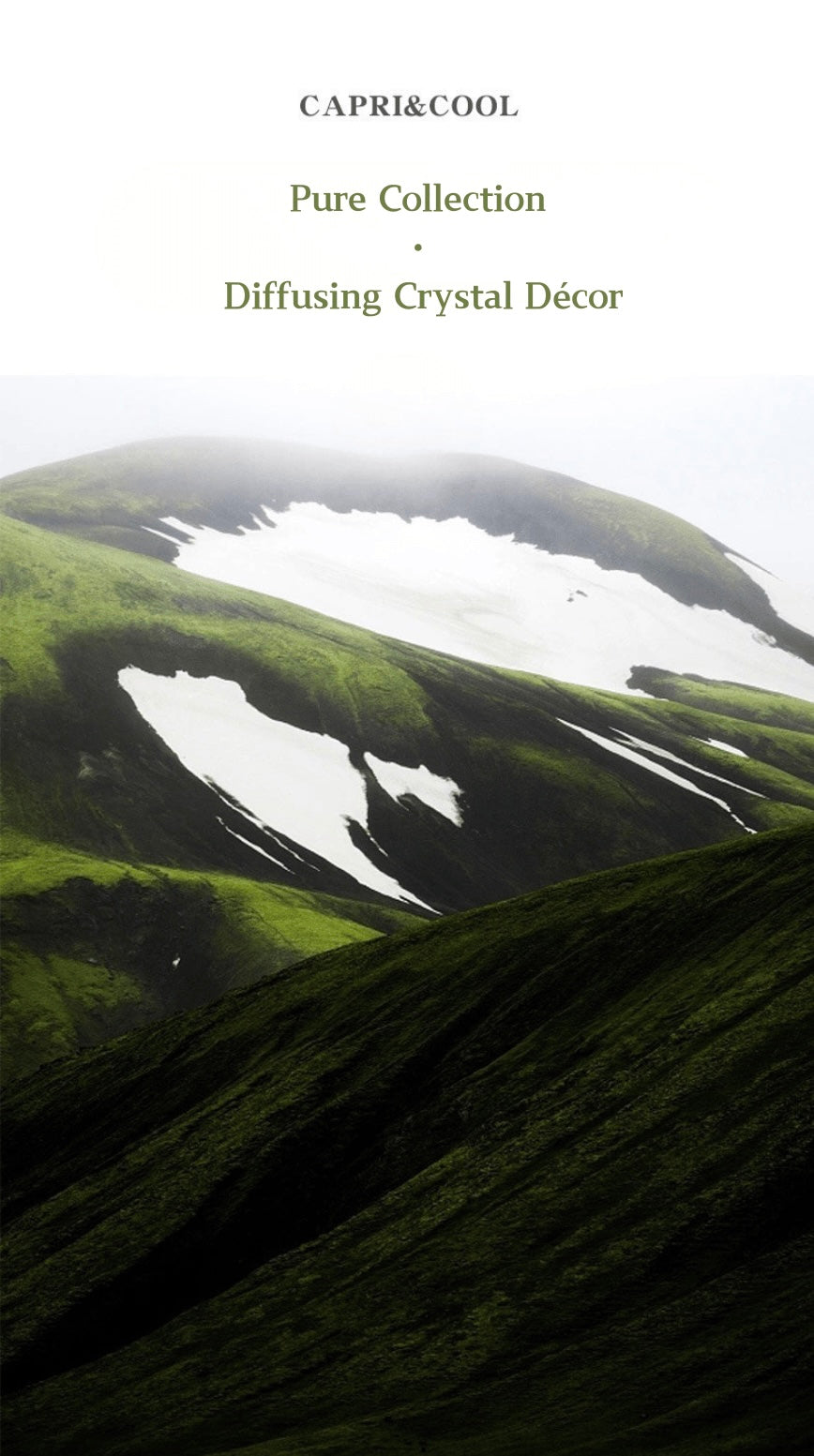 Pure Essence Crystal Aromatherapy Gift Set – Handcrafted Stone Diffuser with Natural Crystals, Botanical Accents & Essential Oil | A Luxury Flame-Free Aroma Ritual