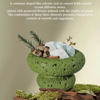 Pure Essence Crystal Aromatherapy Gift Set – Handcrafted Stone Diffuser with Natural Crystals, Botanical Accents & Essential Oil | A Luxury Flame-Free Aroma Ritual