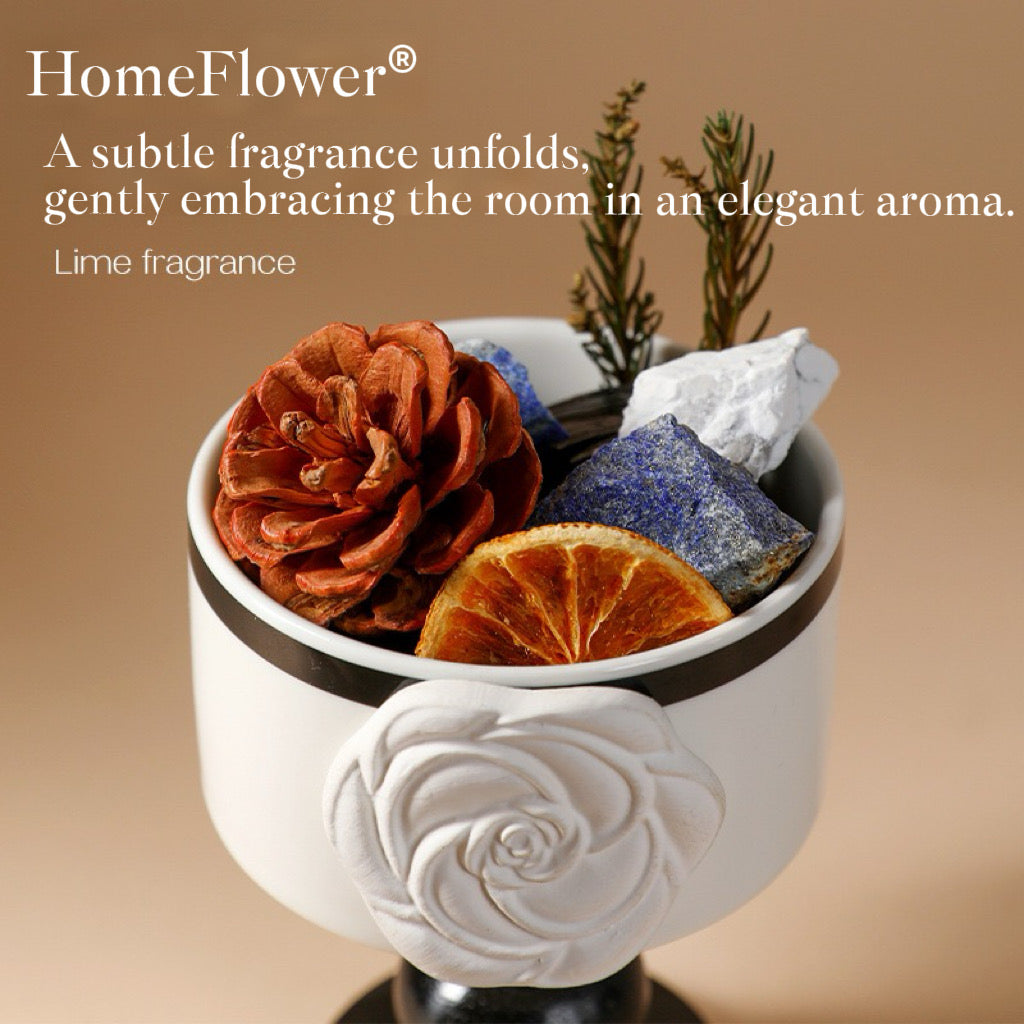 Starlight Crystal Diffuser Gift Set – Flameless Home Fragrance with Oriental Ceramic Design