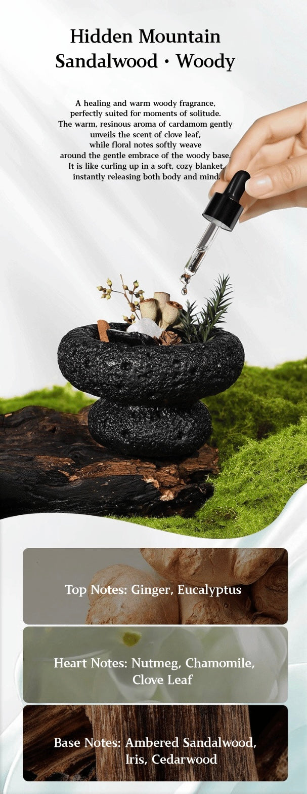 Pure Essence Crystal Aromatherapy Gift Set – Handcrafted Stone Diffuser with Natural Crystals, Botanical Accents & Essential Oil | A Luxury Flame-Free Aroma Ritual