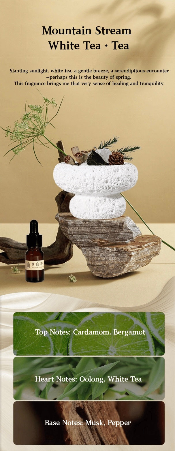 Pure Essence Crystal Aromatherapy Gift Set – Handcrafted Stone Diffuser with Natural Crystals, Botanical Accents & Essential Oil | A Luxury Flame-Free Aroma Ritual