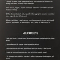 Natural Crystal Aroma Diffuser Gift Set – No-Flame Essential Oil Aromatherapy, Elegant Home Decor, Long-Lasting Fragrance, Perfect Romantic Gift