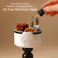 Starlight Crystal Diffuser Gift Set – Flameless Home Fragrance with Oriental Ceramic Design