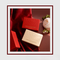 Camellia Essential Oil Soap Bar – Natural Imported Soap Base, Hydrating & Gentle Cleansing, Embossed Floral Gift Soap