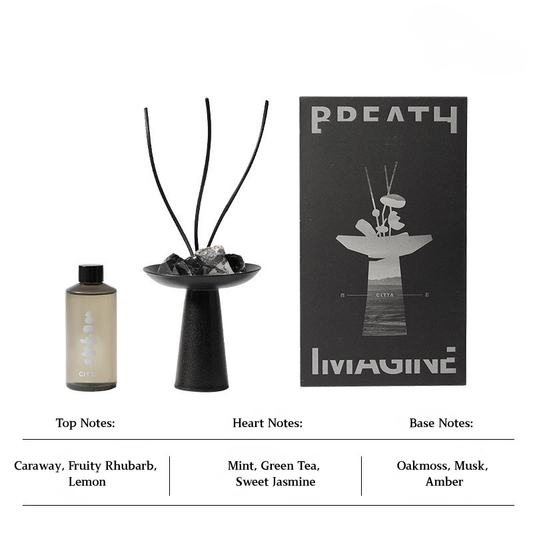 Natural Crystal Stone Aromatherapy Set – Crystal Diffuser with Essential Oils and Scented Candle for Home Fragrance & Relaxation