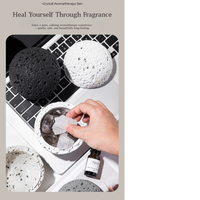 Volcanic Stone Crystal Diffuser – Natural Lava Rock Aromatherapy Ornament with Essential Oil, Long-Lasting Home Fragrance Decor