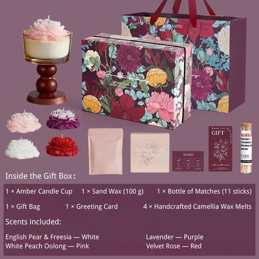 Camellia Bloom Scented Candle Gift Set