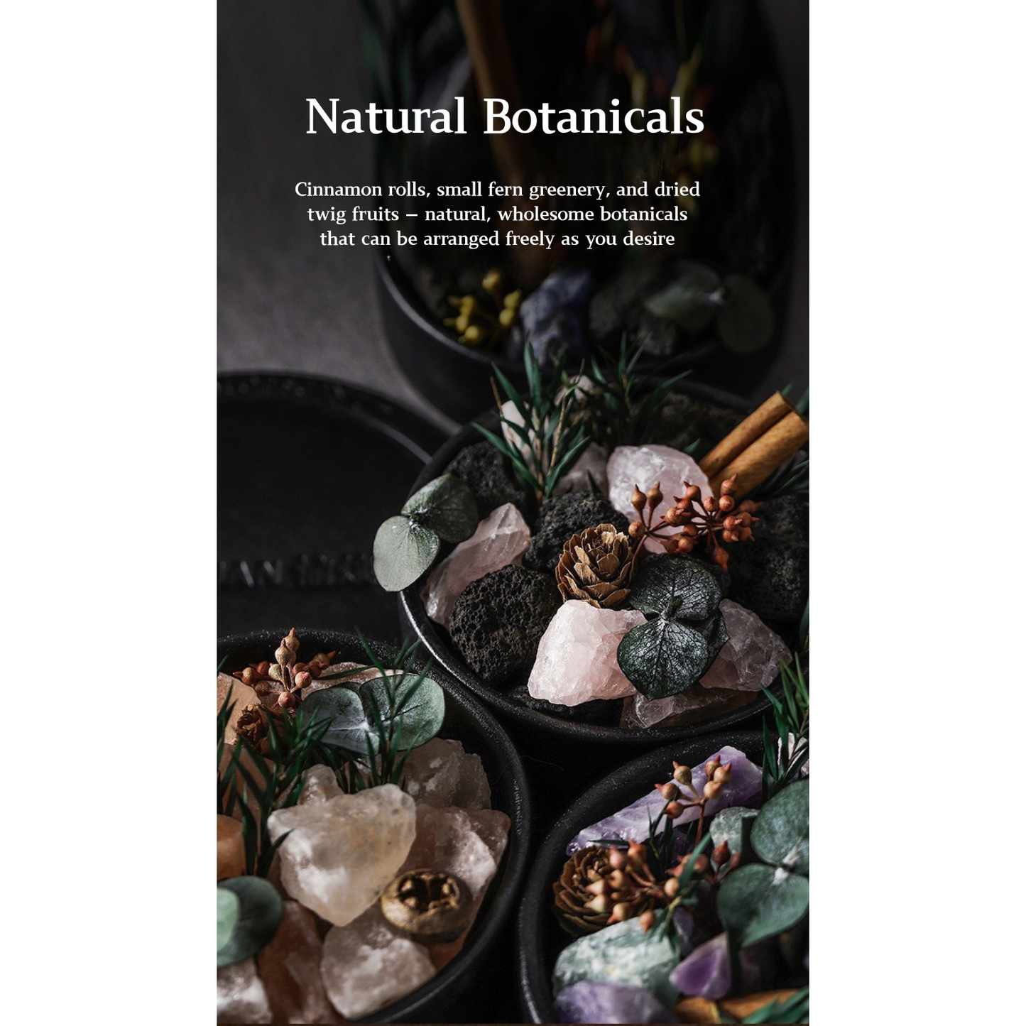 Wild Sanctuary Crystal Aromatherapy Diffuser – Natural Flame-Free Crystal Aroma Set with Essential Oil, Glass Dome & Gift Box – Zen-Inspired Home Decor & Long-Lasting Fragrance