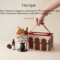 Red Luck Crystal Diffuser Gift Set – Flameless Home Fragrance with Oriental Silk-Velvet Design