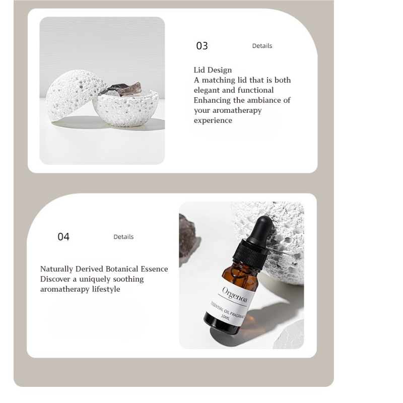 Volcanic Stone Crystal Diffuser – Natural Lava Rock Aromatherapy Ornament with Essential Oil, Long-Lasting Home Fragrance Decor