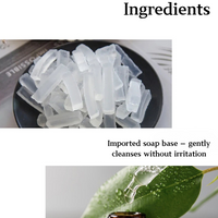 Camellia Essential Oil Soap Bar – Natural Imported Soap Base, Hydrating & Gentle Cleansing, Embossed Floral Gift Soap