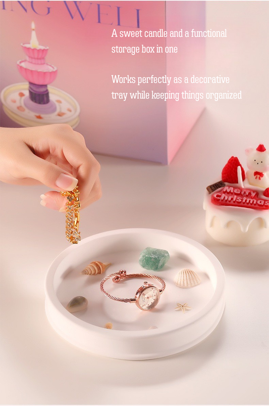 DIY Wishing Pool Scented Candle Gift Set – Soy Wax, Shell & Crystal Accessories, Aromatherapy Home Decor