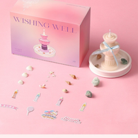 DIY Wishing Pool Scented Candle Gift Set – Soy Wax, Shell & Crystal Accessories, Aromatherapy Home Decor