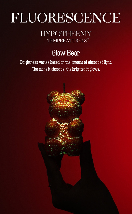 Cryogenic Rose Bear Candle — Low-Temperature Wax Sculpture, Romantic Decorative Candle for Gifts, Birthday, Valentine’s Day