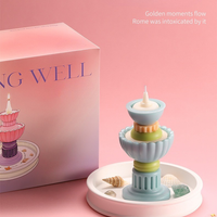 DIY Wishing Pool Scented Candle Gift Set – Soy Wax, Shell & Crystal Accessories, Aromatherapy Home Decor