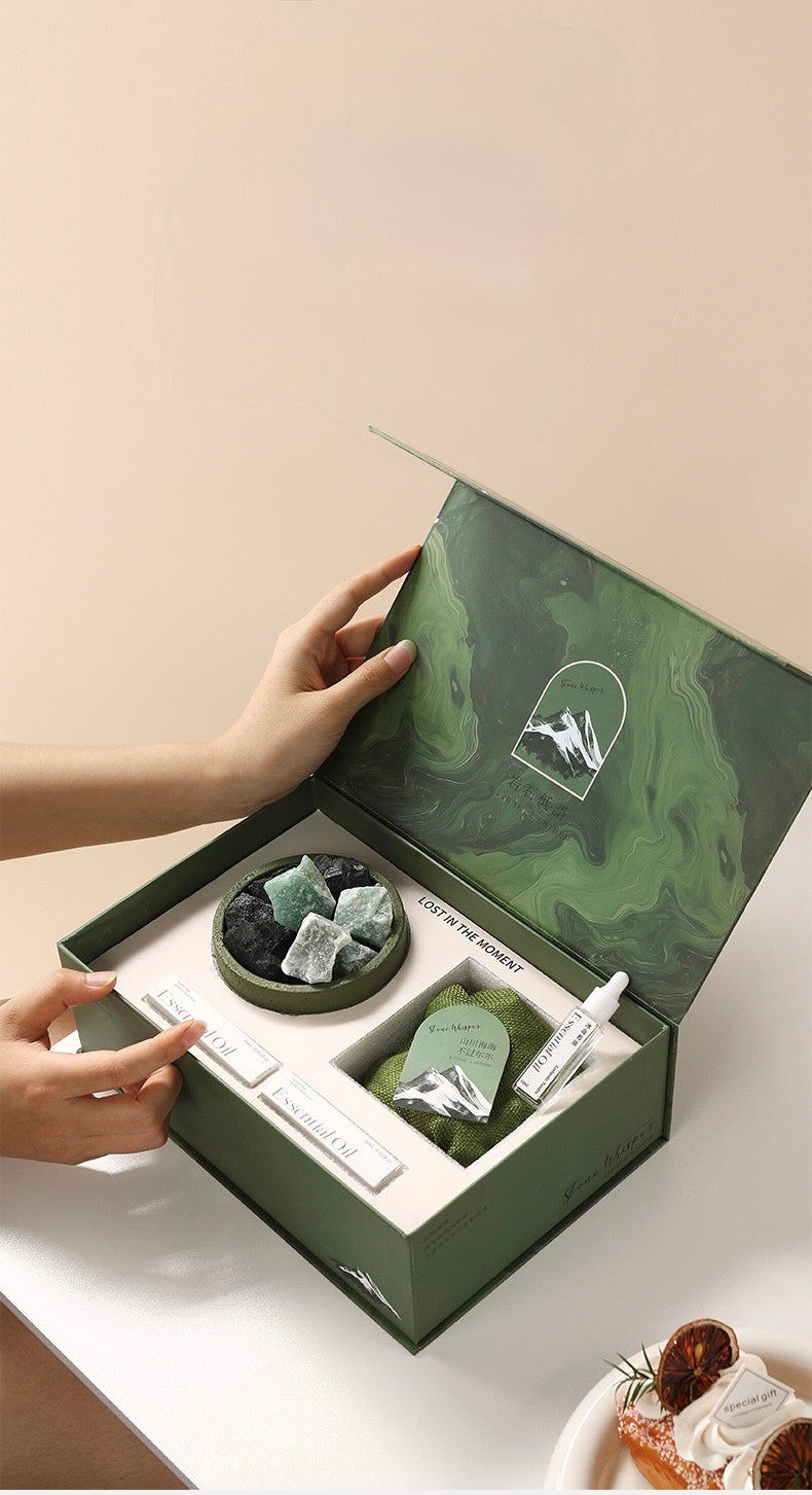 Rock & Crystal Aromatherapy Gift Set – A Creative Fragrance Souvenir