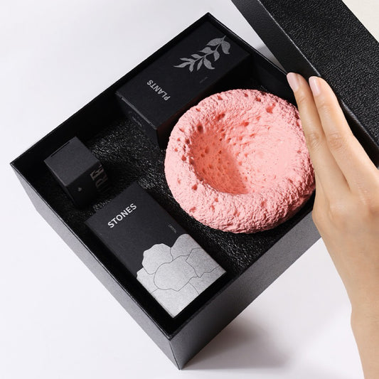 Pure Essence Crystal Aromatherapy Gift Set – Handcrafted Stone Diffuser with Natural Crystals, Botanical Accents & Essential Oil | A Luxury Flame-Free Aroma Ritual