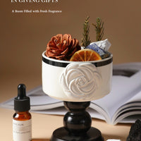 Starlight Crystal Diffuser Gift Set – Flameless Home Fragrance with Oriental Ceramic Design