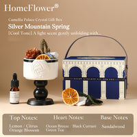 Starlight Crystal Diffuser Gift Set – Flameless Home Fragrance with Oriental Ceramic Design