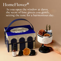 Starlight Crystal Diffuser Gift Set – Flameless Home Fragrance with Oriental Ceramic Design