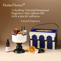 Starlight Crystal Diffuser Gift Set – Flameless Home Fragrance with Oriental Ceramic Design
