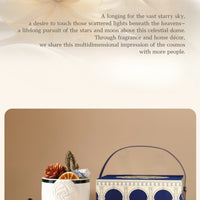 Starlight Crystal Diffuser Gift Set – Flameless Home Fragrance with Oriental Ceramic Design