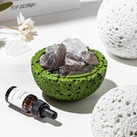 Volcanic Stone Crystal Diffuser – Natural Lava Rock Aromatherapy Ornament with Essential Oil, Long-Lasting Home Fragrance Decor