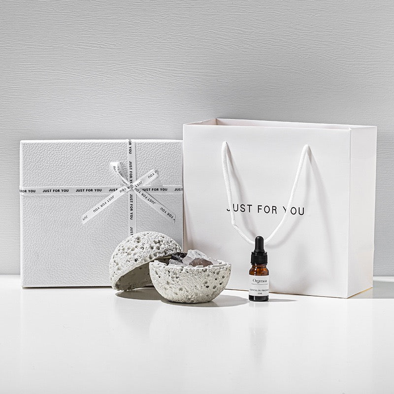 Volcanic Stone Crystal Diffuser – Natural Lava Rock Aromatherapy Ornament with Essential Oil, Long-Lasting Home Fragrance Decor