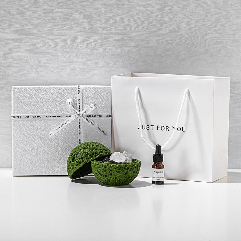 Volcanic Stone Crystal Diffuser – Natural Lava Rock Aromatherapy Ornament with Essential Oil, Long-Lasting Home Fragrance Decor