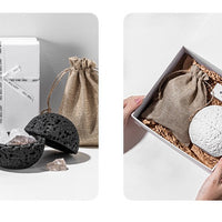 Volcanic Stone Crystal Diffuser – Natural Lava Rock Aromatherapy Ornament with Essential Oil, Long-Lasting Home Fragrance Decor