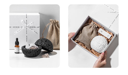 Volcanic Stone Crystal Diffuser – Natural Lava Rock Aromatherapy Ornament with Essential Oil, Long-Lasting Home Fragrance Decor