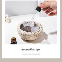 Volcanic Stone Crystal Diffuser – Natural Lava Rock Aromatherapy Ornament with Essential Oil, Long-Lasting Home Fragrance Decor